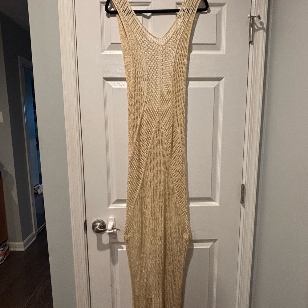 Long Natural Knit Dress from Anthropologie